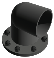 Trop-plein avec coude PVC pour citerne souple flexinov