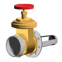 Vanne guillotine DN100 avec antivortex pour réserve incendie en citerne souple ou acier galvanisé flexinov